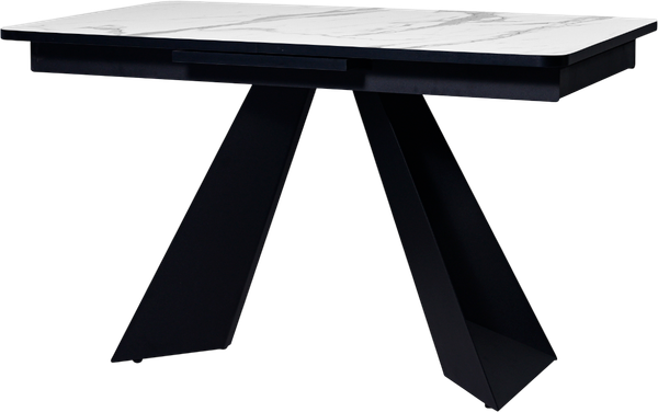 Изображение товара Обеденный стол Мир стульев Саен 40 130x80/40 (мрамор белый/черный муар)