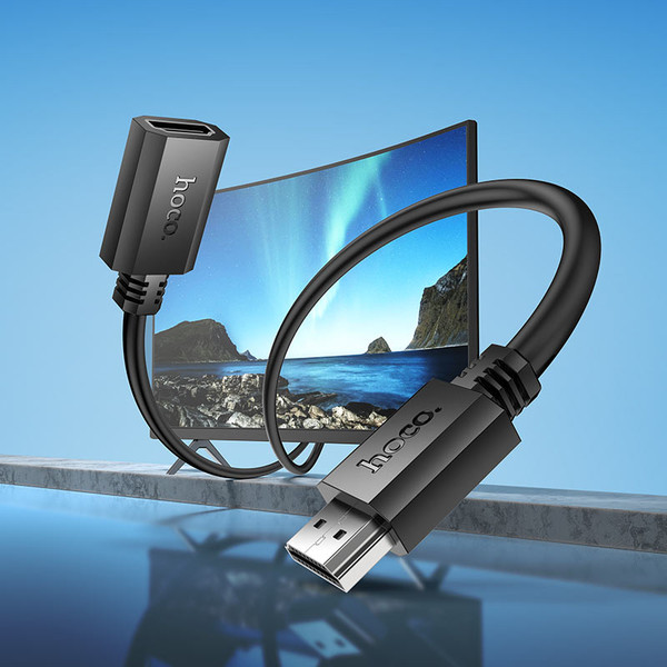 Изображение товара Кабель Hoco US13 HDMI to HDMI (2м, черный)
