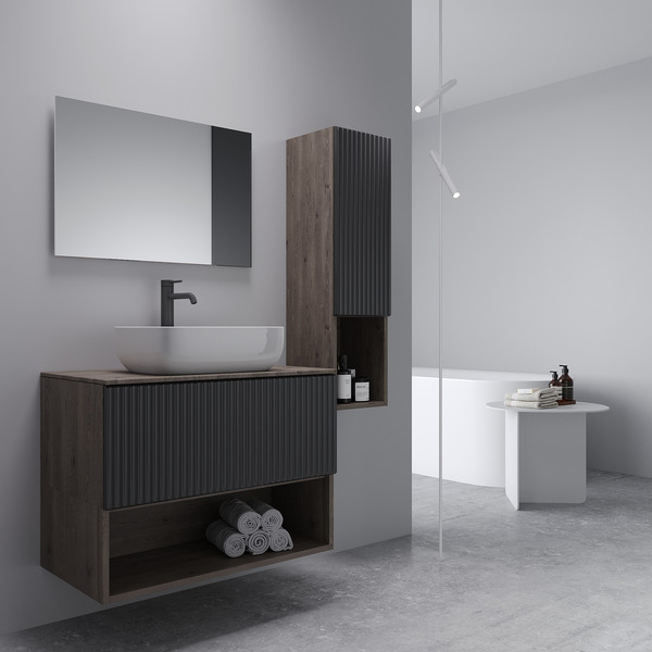 Изображение товара Полка для тумбы в ванную ЗОВ Кито 100 / SKTS100 (тимбер сепия)