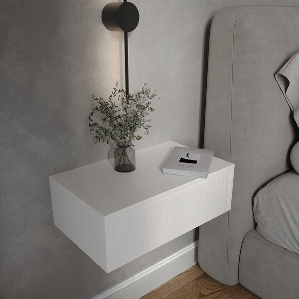 Изображение товара Прикроватная тумба ЗОВ Токио 50 / T50WWPTOTC (древесина белая)