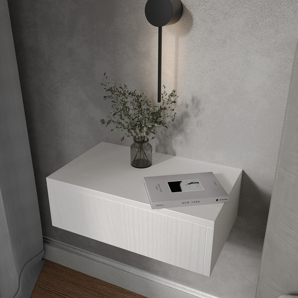 Изображение товара Прикроватная тумба ЗОВ Токио 50 / T50WWPTOTC (древесина белая)