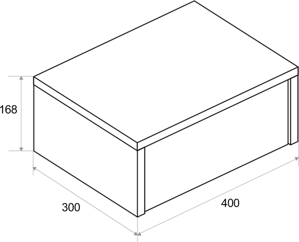 Изображение товара Прикроватная тумба ЗОВ Токио 40 / T40AWPTOTC (аттик)