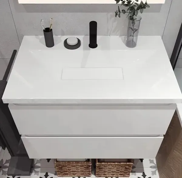Изображение товара Умывальник Belux Фаворит 850 (18, белый матовый/Solid Surface)