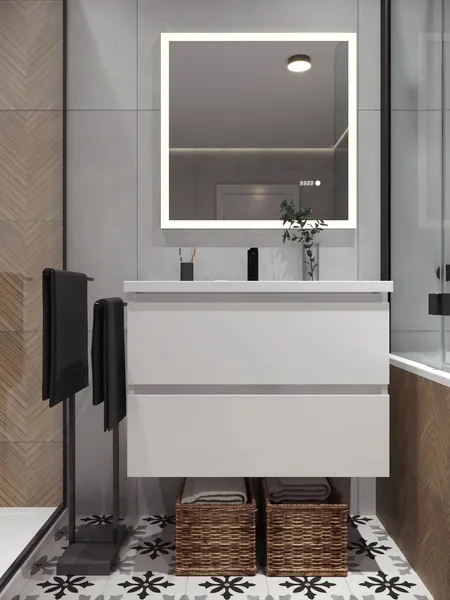 Изображение товара Умывальник Belux Фаворит 850 (18, белый матовый/Solid Surface)