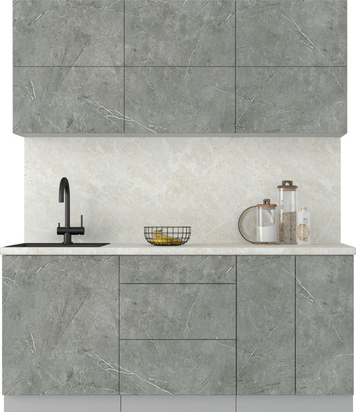 Изображение товара Кухонный гарнитур Интерлиния Мила Матте 1.8 А (керамика/керамика/опал светлый)