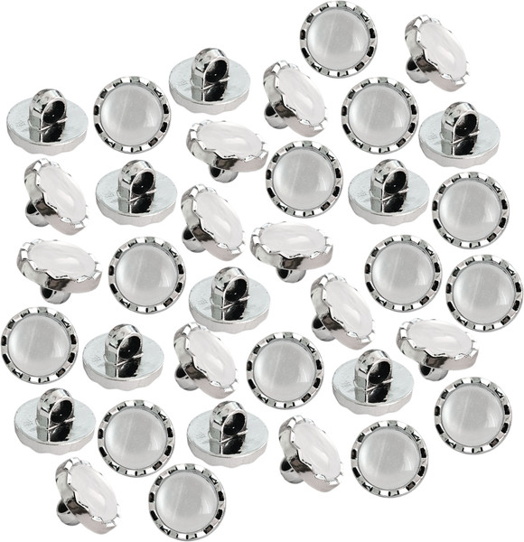 Изображение товара Набор пуговиц Sentex PN-2-11.5 (50шт, белый/серебряный)