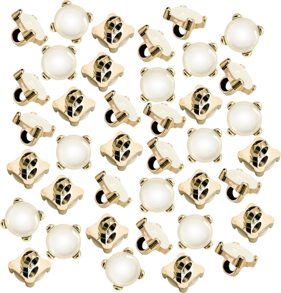 Изображение товара Набор пуговиц Sentex PN-3-11.5 (100шт, белый/золотой)