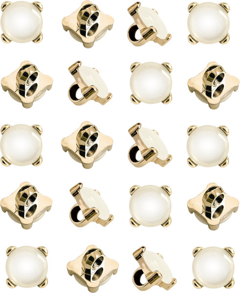 Изображение товара Набор пуговиц Sentex PN-3-11.5 (20шт, белый/золотой)