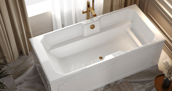 Изображение товара Ванна из искусственного мрамора Belux Кастилия ВКА 1900 (18, белый матовый)