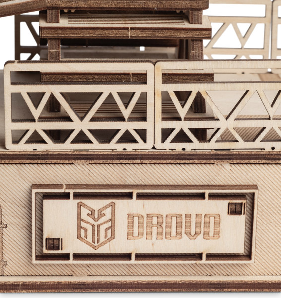 Изображение товара Сборная модель Drovo Нефтяная вышка с секретом / DR023