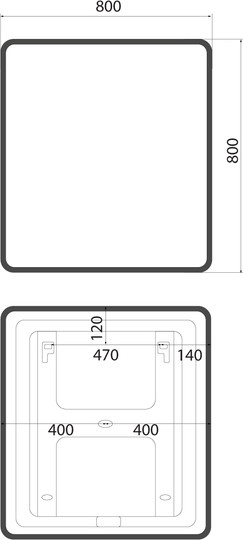 Изображение товара Зеркало IDDIS Cloud X CLX80T0i98 (с подсветкой и термообогревом)