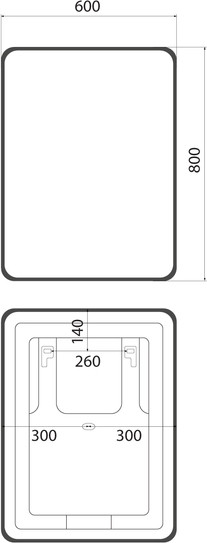 Изображение товара Зеркало IDDIS Cloud X CLX60T0i98 (с подсветкой и термообогревом)