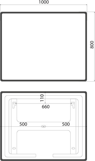 Изображение товара Зеркало IDDIS Cloud X CLX1000i98 (с подсветкой)