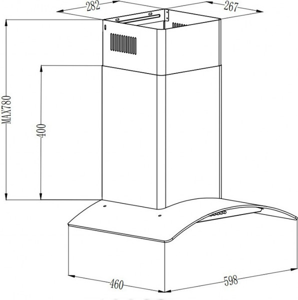 Изображение товара Вытяжка купольная Grand & Germes Brela Sensor (60, белый)