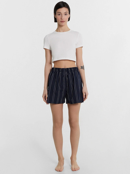 Изображение товара Комплект домашней одежды Mark Formelle 592548 (р.164/170-100-106, белый/белая полоска на море)