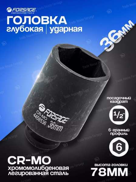 Изображение товара Головка слесарная Forsage F-4458536 (27094)