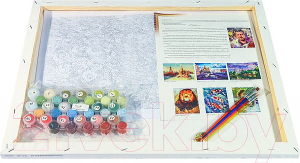 Изображение товара Картина по номерам БЕЛОСНЕЖКА Маковое поле / 155-AB