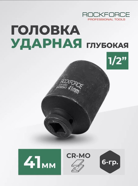 Изображение товара Головка слесарная RockForce RF-4458541 (27127)