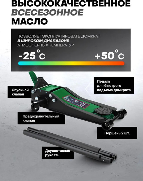 Изображение товара Подкатной домкрат RockForce RF-T84008