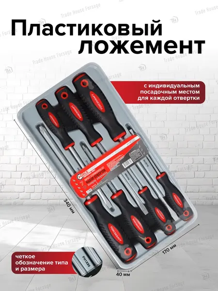 Изображение товара Набор отверток ForceKraft FK-20713
