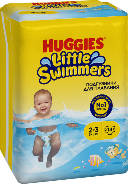 Изображение товара Подгузники детские Huggies Little Swimmers 2-3 (14шт)