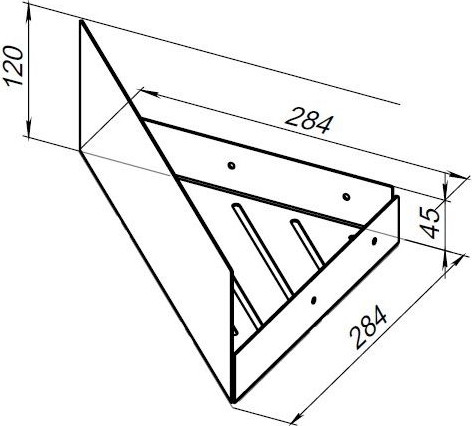 Изображение товара Полка для ванной Aquanet Магнум 341536