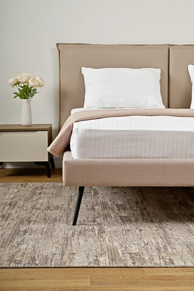 Изображение товара Двуспальная кровать ДСВ Сильвия 1.6 (лагуна бежевая)