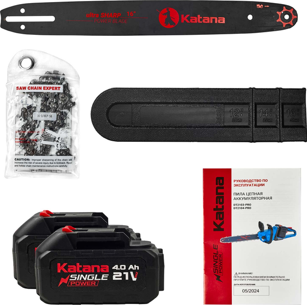 Изображение товара Пила цепная аккумуляторная Katana DT2104-PRO / KDT2104PRO.00