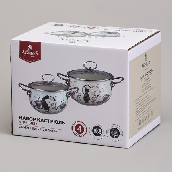 Изображение товара Набор кастрюль Agness 943-102