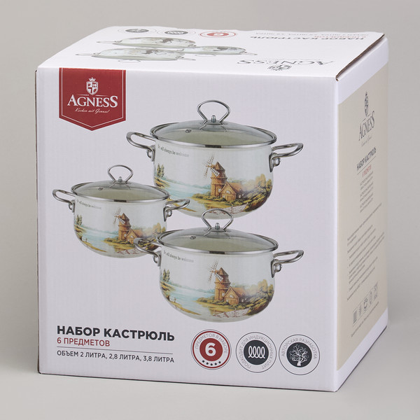 Изображение товара Набор кастрюль Agness 943-106