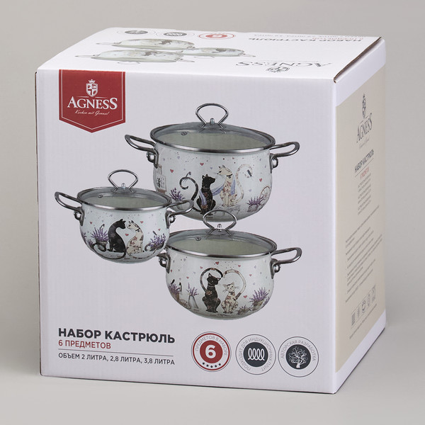 Изображение товара Набор кастрюль Agness 943-107