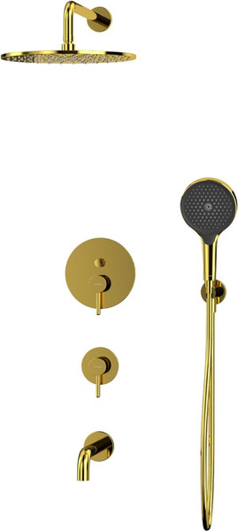 Изображение товара Душевая система со смесителем Whitecross Y YSET07TOPGL (золото)