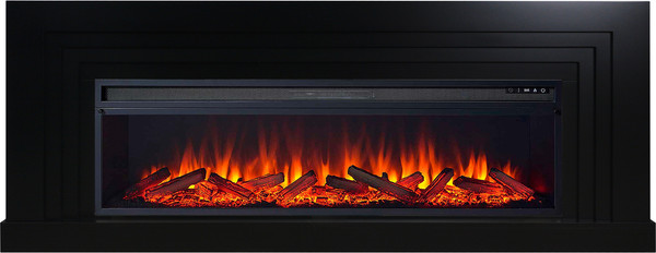 Изображение товара Каминокомплект Смолком Galaxy V60 Vision 60 LOG LED (черный)