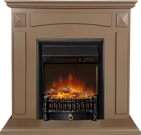 Изображение товара Каминокомплект Смолком Viking STD-ASP + Fobos-S Lux BL LT Mocha Mousse 17-1230