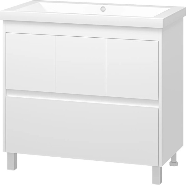 Изображение товара Тумба с умывальником Misty Алиса 90 / Э-Али01090-0112Я+10.150.00900.001