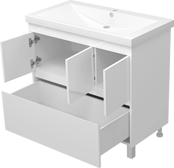 Изображение товара Тумба с умывальником Misty Алиса 90 / Э-Али01090-0112Я+10.150.00900.001