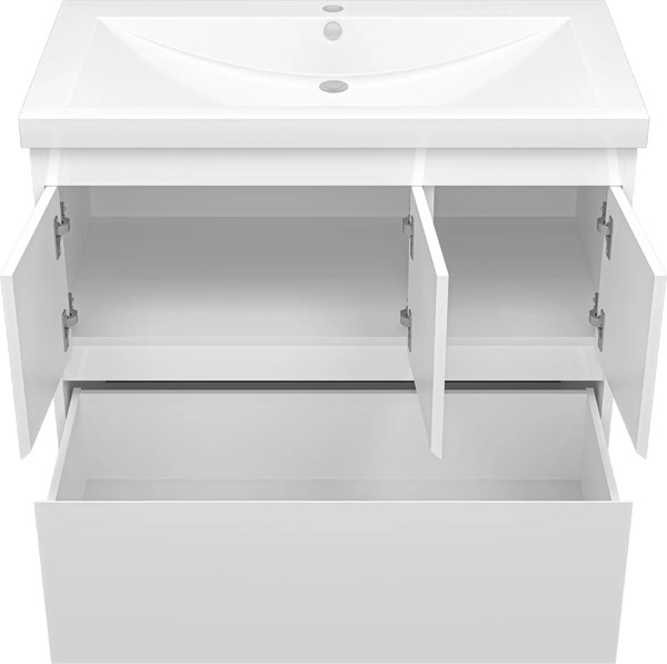 Изображение товара Тумба с умывальником Misty Алиса 90 / Э-Али01090-0112Я+10.150.00900.001