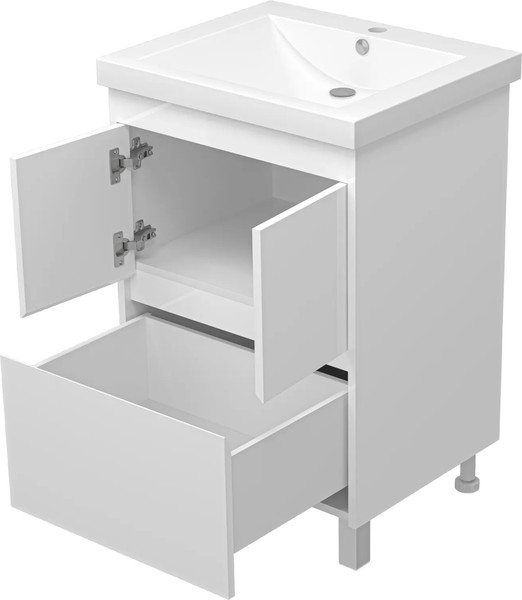 Изображение товара Тумба с умывальником Misty Алиса 58 / Э-Али01058-0112Я+10.150.00580.001