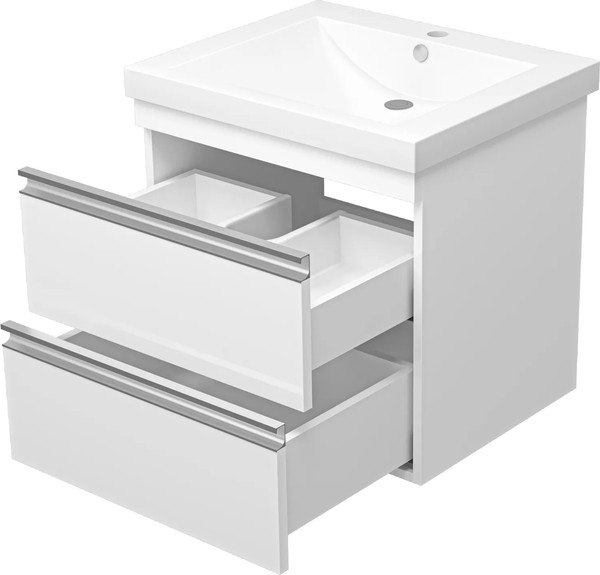 Изображение товара Тумба с умывальником Misty Ингрид 60 / П-Инг-01060-011П2Я+10.150.00580.001