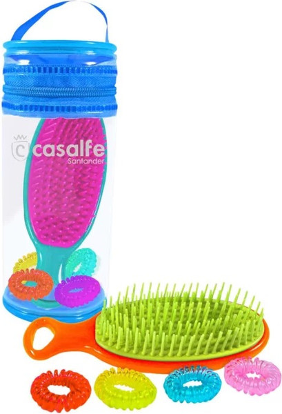 Изображение товара Комплект аксессуаров для волос Casalfe Дорожный. Мини косметичка + Силиконовые резинки