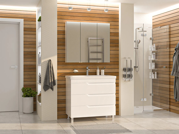 Изображение товара Тумба с умывальником Misty Софт 90 / П-Соф-01090-0113Я+10.150.00900.001