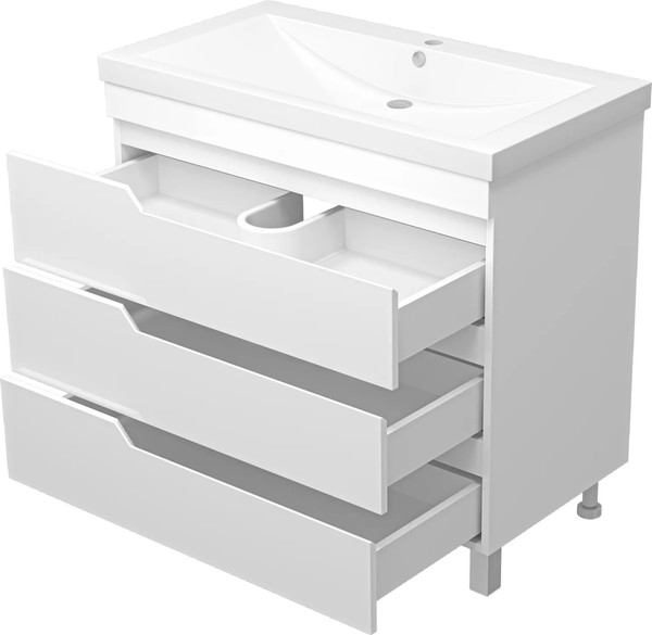 Изображение товара Тумба с умывальником Misty Софт 90 / П-Соф-01090-0113Я+10.150.00900.001