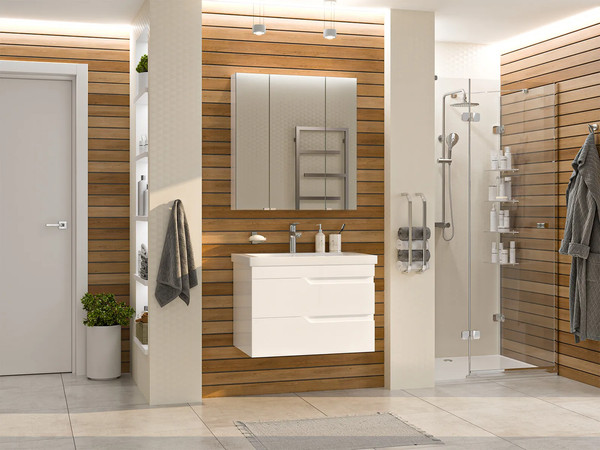 Изображение товара Тумба с умывальником Misty Софт 75 / П-Соф-01075-011П2Я+10.150.00750.001