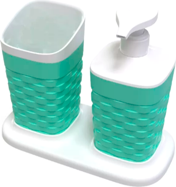 Изображение товара Набор аксессуаров для ванной Полимербыт Reef / 4337100