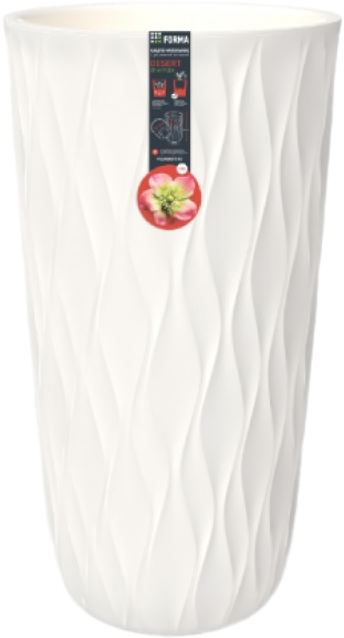 Изображение товара Кашпо Полимербыт Desert / 4386807 (молочный)