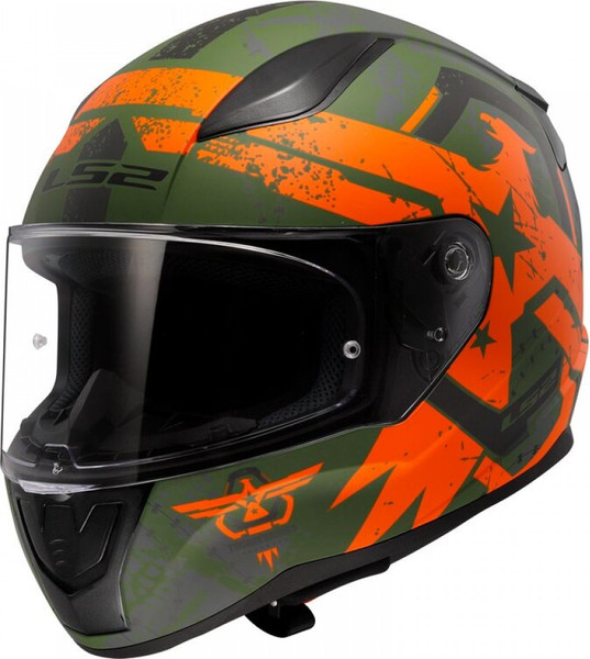 Изображение товара Мотошлем LS2 FF353 Rapid 2 Thunder Birds (S, оранжевый матовый)