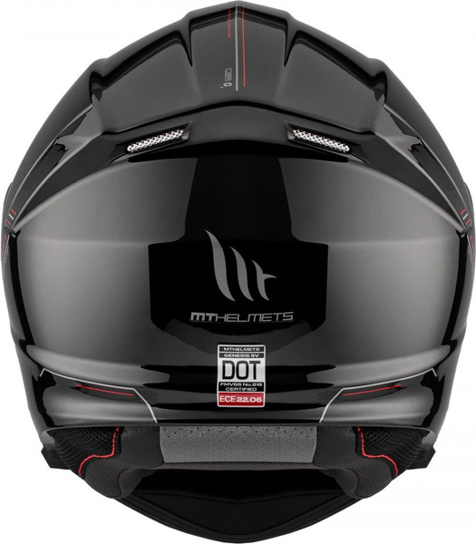 Изображение товара Мотошлем MT Helmets Genesis SV Solid A1 (S, черный глянцевый)
