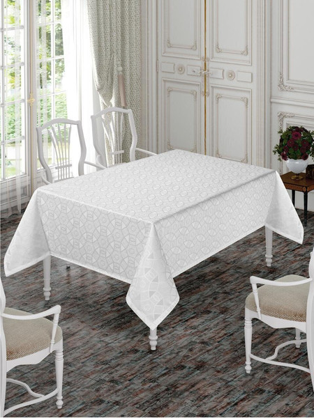 Изображение товара Скатерть DO&CO Karanfil 160x220 / 12222 (белый)
