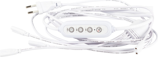 Изображение товара Кабель для фитосветильника ЭРА 5х IEC C7 2pin 2m+timer / Б0066923