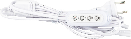 Изображение товара Кабель для фитосветильника ЭРА 4х IEC C7 2pin 2m+timer / Б0066964